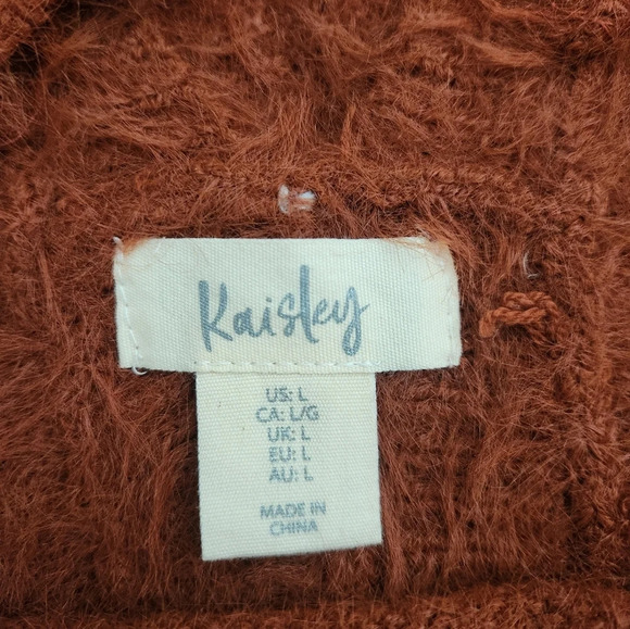 Kaisley Anthropologie Tunic Oversized Furry Sweater Size LARGE - Picture 5 of 11